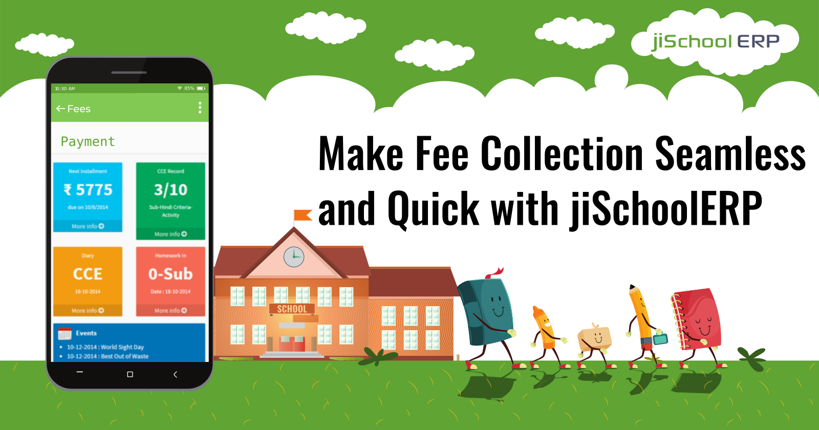 Make Fee Collection Seamless and Quick with jiSchoolERP